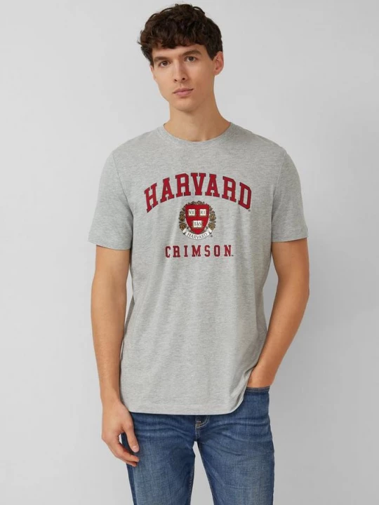 Foto van product T-shirt met college artwork s.Oliver grijs