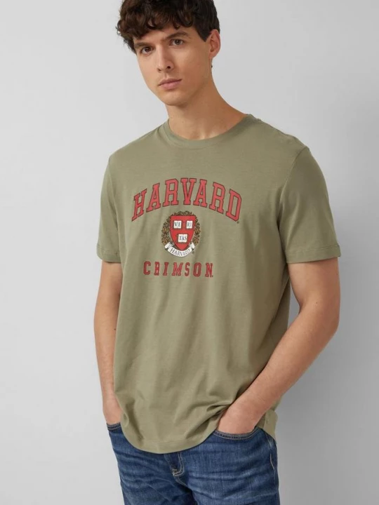 Foto van product T-shirt met college artwork s.Oliver olijfgroen