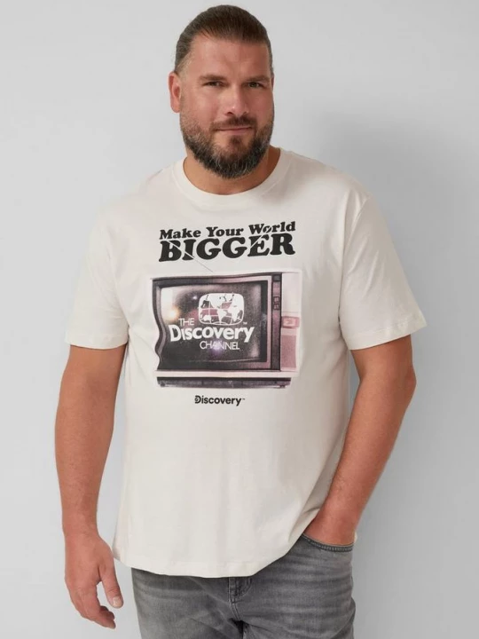 Foto van product T-shirt met Discovery™ opdruk s.Oliver crème