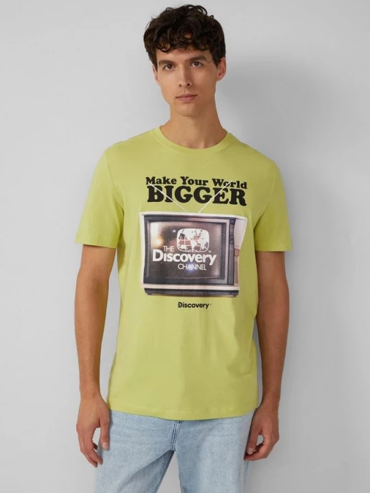Foto van product T-shirt met Discovery™ opdruk s.Oliver groen