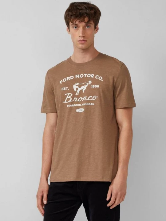 Foto van product T-shirt met Ford® | Discovery Channel® illustraties s.Oliver bruin