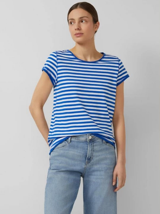 Foto van product T-shirt met gerolde randen en vlamgarenstructuur s.Oliver