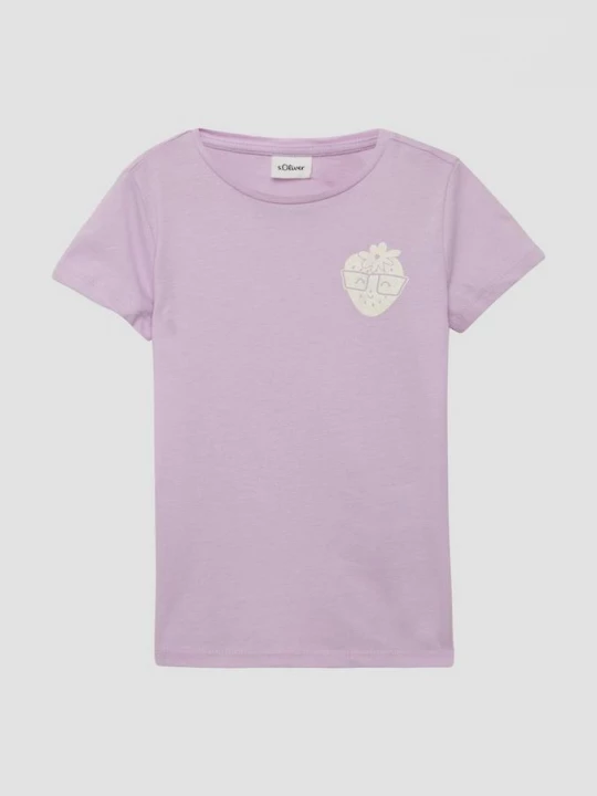 Foto van product T-shirt met glitterprint s.Oliver