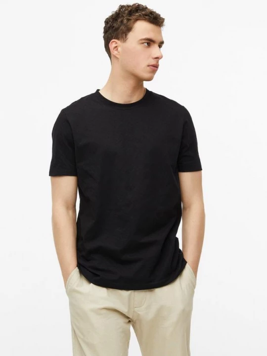 Foto van product T-shirt met jacquardstructuur s.Oliver zwart