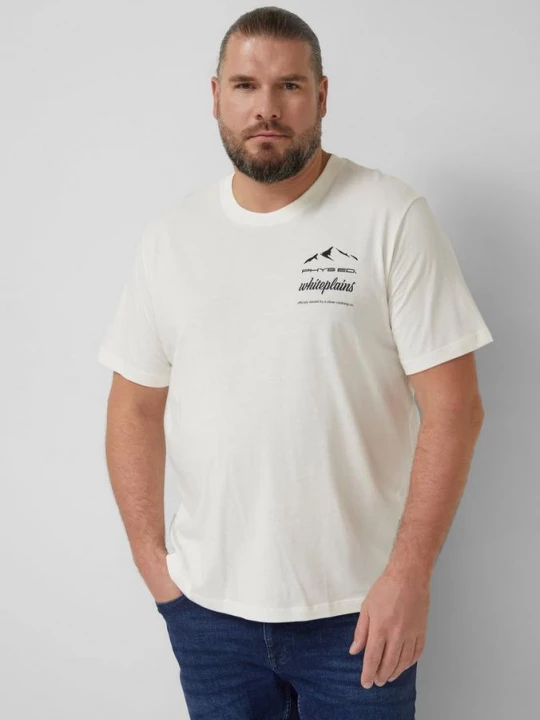 Foto van product T-shirt met katoenen voorprint s.Oliver wit