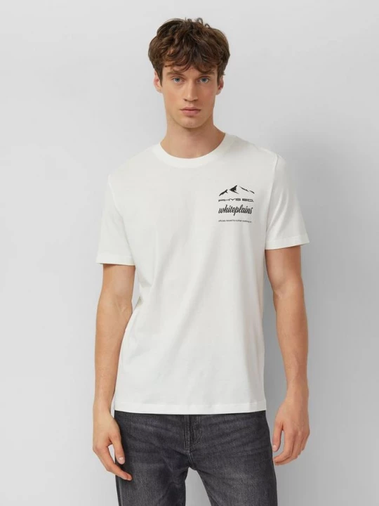 Foto van product T-shirt met katoenen voorprint s.Oliver wit