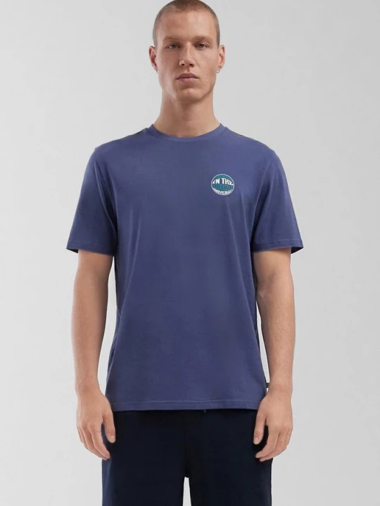 Foto van product T-shirt met kleine print QS blauw