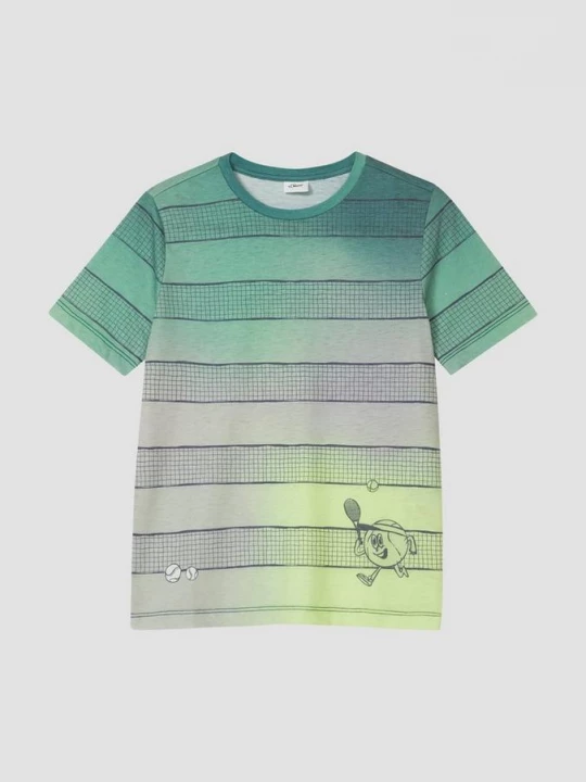 Foto van product T-shirt met kleurverloop en print s.Oliver