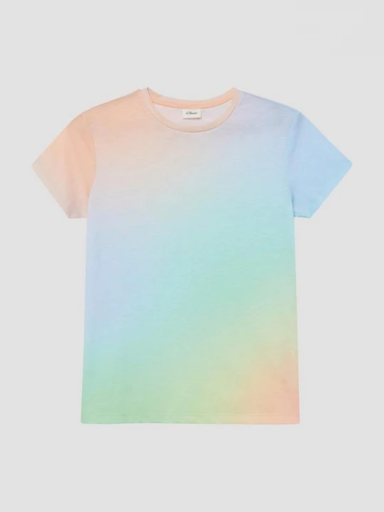 Foto van product T-shirt met kleurverloop in losse pasvorm s.Oliver