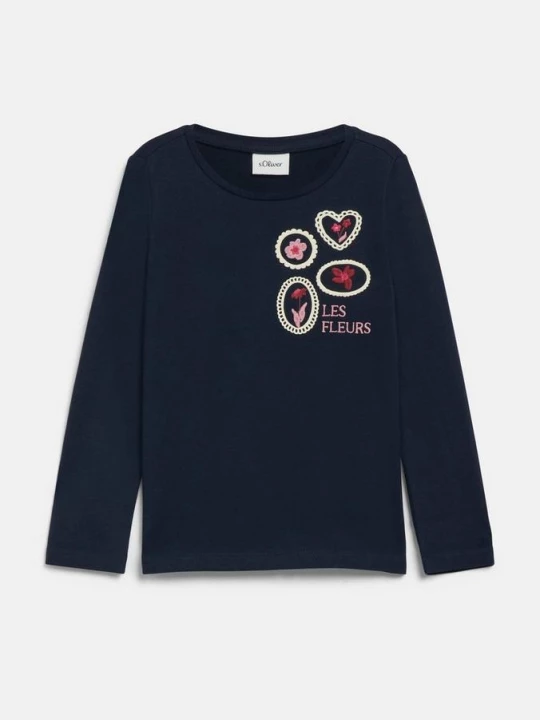 Foto van product T-shirt met kunstafbeelding s.Oliver blauw