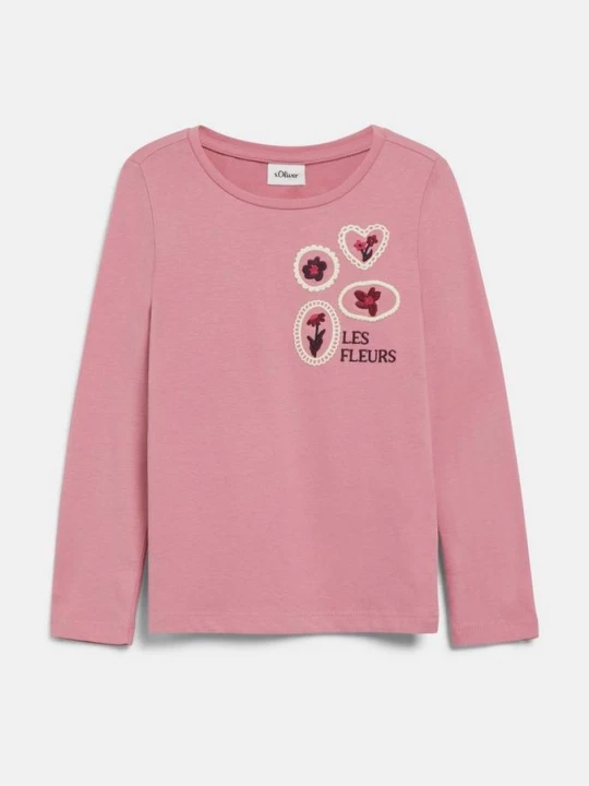 Foto van product T-shirt met kunstafbeelding s.Oliver roze