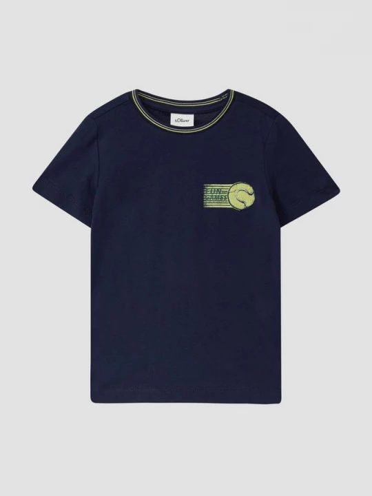 Foto van product T-shirt met kunstwerk s.Oliver blauw