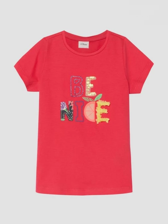 Foto van product T-shirt met kunstwerk s.Oliver rood
