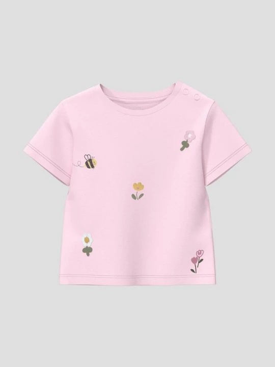Foto van product T-shirt met kunstwerk s.Oliver roze