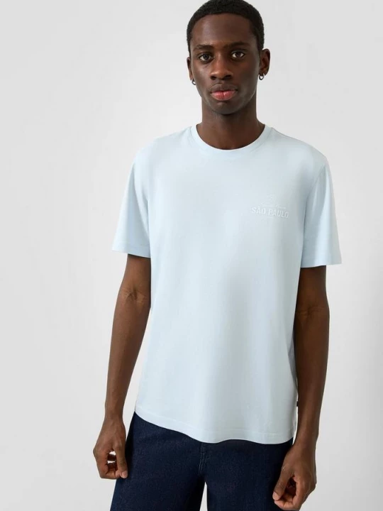 Foto van product T-shirt met letterprint QS blauw