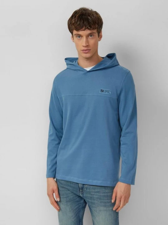 Foto van product T-shirt met logo en zware kwaliteit s.Oliver blauw