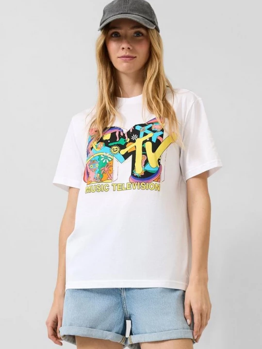 Foto van product T-shirt met MTV® opdruk QS