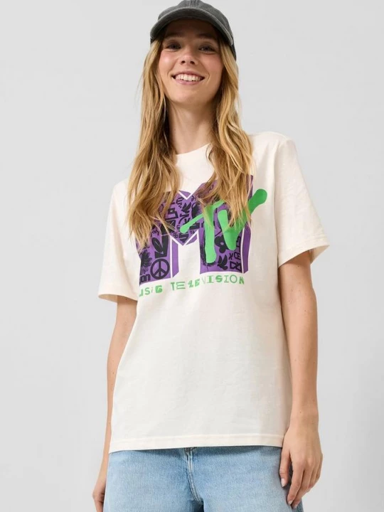 Foto van product T-shirt met MTV® opdruk QS