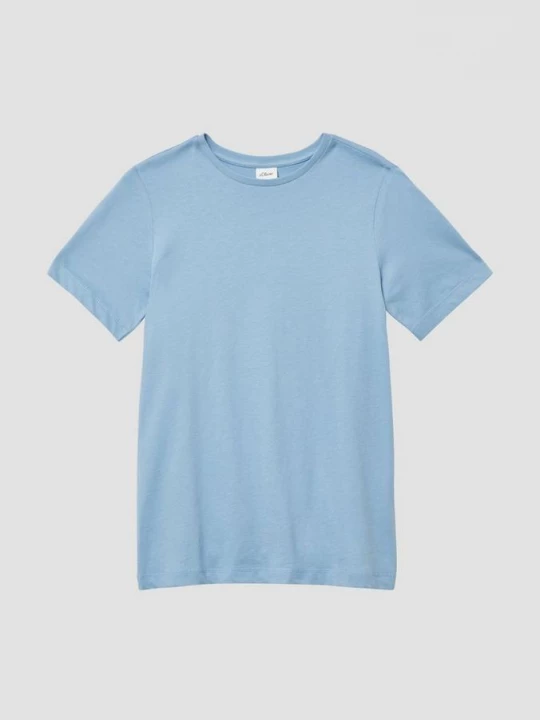 Foto van product T-shirt met opdruk op de rug s.Oliver blauw