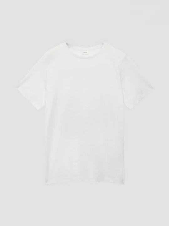 Foto van product T-shirt met opdruk op de rug s.Oliver wit