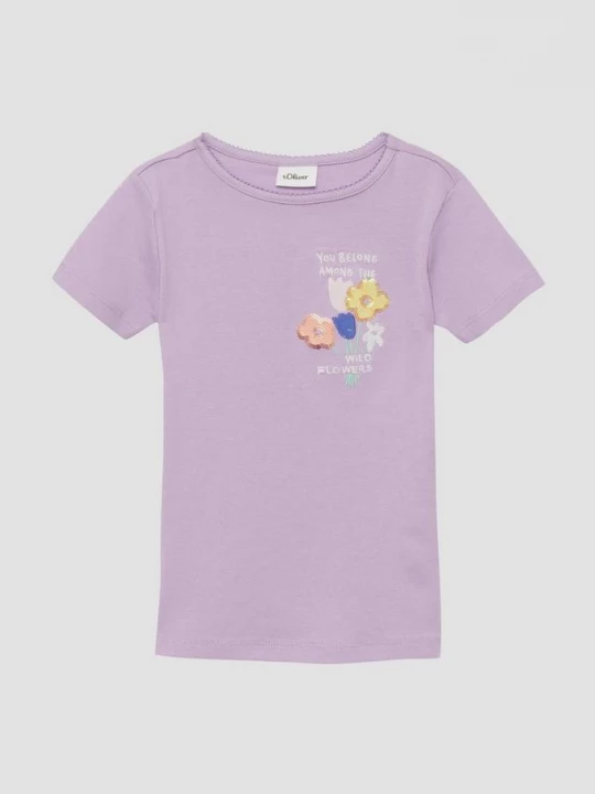 Foto van product T-shirt met pailletten en borduursel s.Oliver