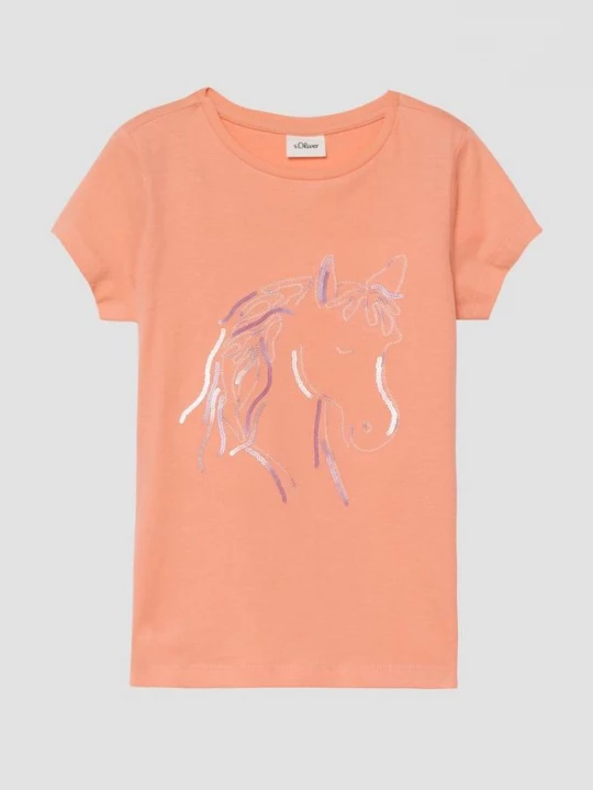 Foto van product T-shirt met pailletten en borduursel s.Oliver