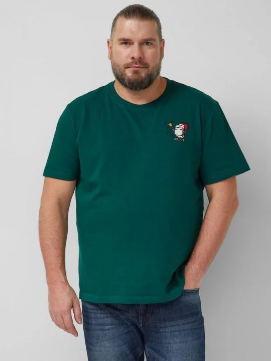 Foto van product T-shirt met Peanuts® illustraties s.Oliver groen