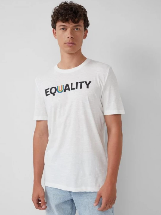 Foto van product T-shirt met Pride-motief s.Oliver wit