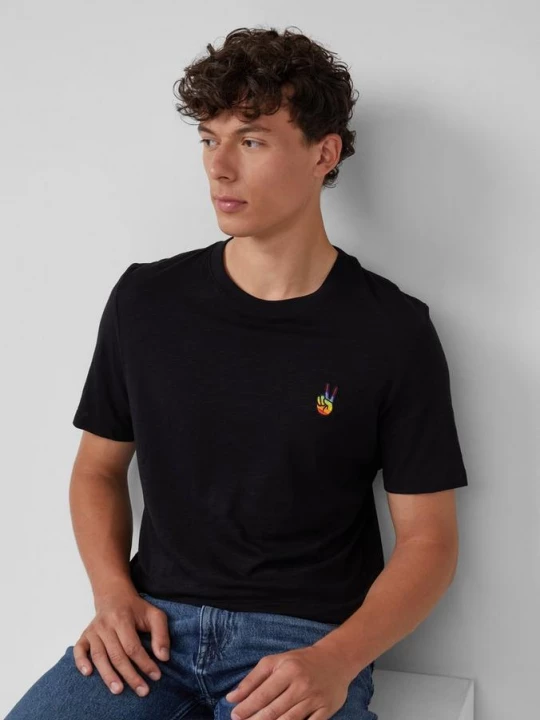 Foto van product T-shirt met Pride-motief s.Oliver zwart