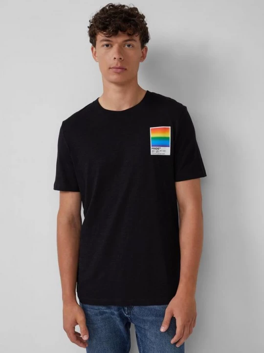 Foto van product T-shirt met Pride-motief s.Oliver zwart