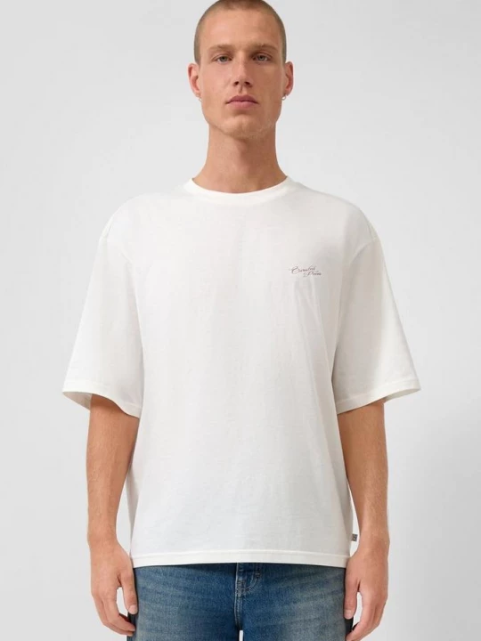 Foto van product T-shirt met print in relaxte pasvorm QS crème