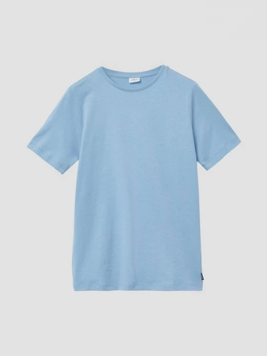 Foto van product T-shirt met print op de achterkant s.Oliver blauw