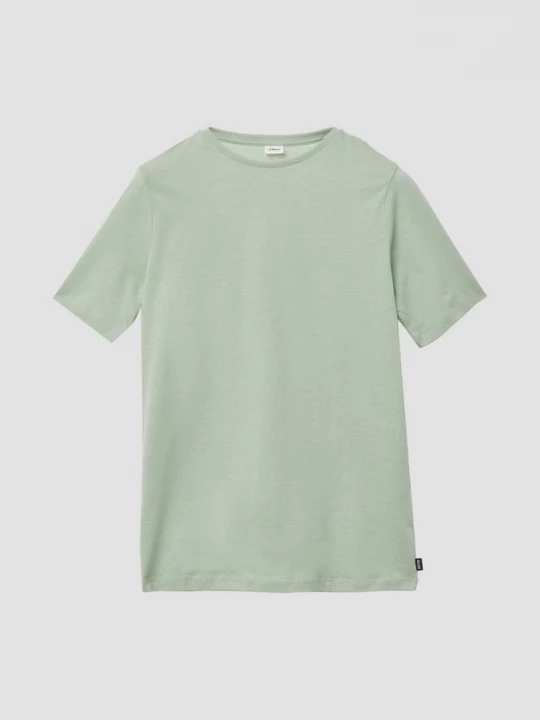 Foto van product T-shirt met print op de achterkant s.Oliver groen