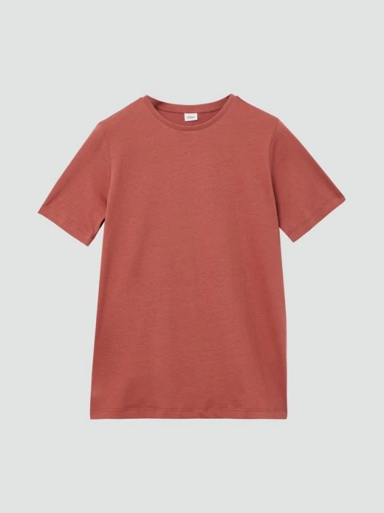Foto van product T-shirt met print op de achterkant s.Oliver rood