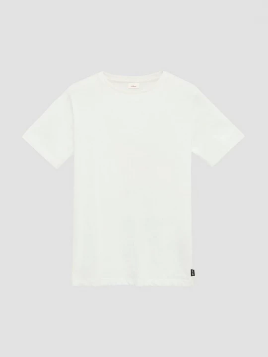 Foto van product T-shirt met print op de achterkant s.Oliver wit