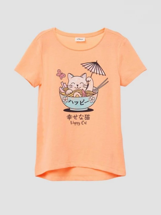 Foto van product T-shirt met print op de voorkant in een loose fit s.Oliver