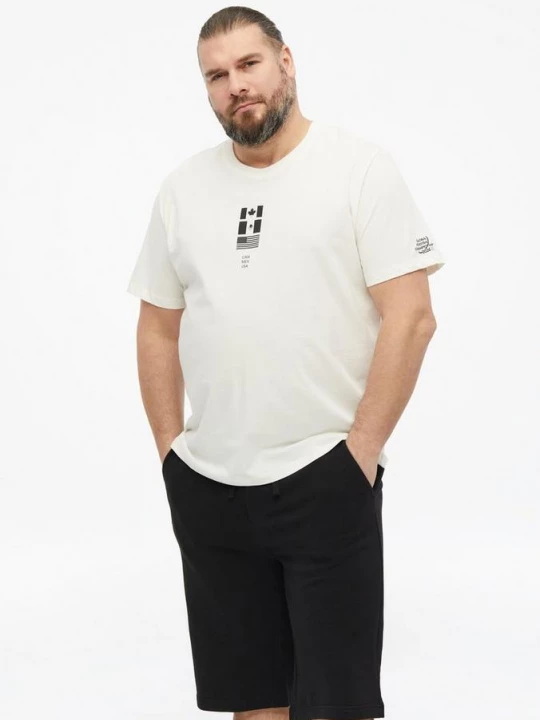 Foto van product T-shirt met print op voor- en achterkant s.Oliver crème