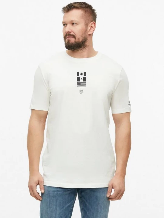 Foto van product T-shirt met print op voor- en achterkant s.Oliver crème