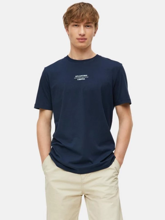 Foto van product T-shirt met print op voorzijde s.Oliver blauw