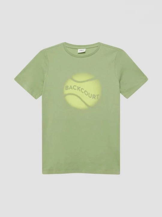 Foto van product T-shirt met print op voorzijde s.Oliver groen