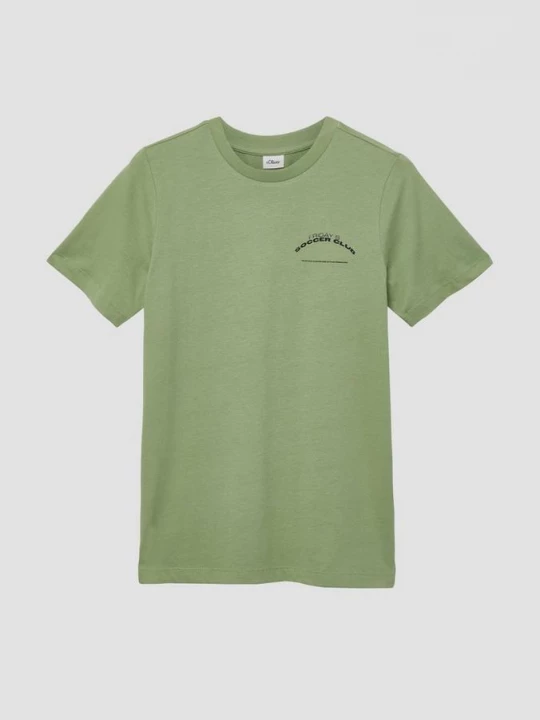 Foto van product T-shirt met print op voorzijde s.Oliver groen