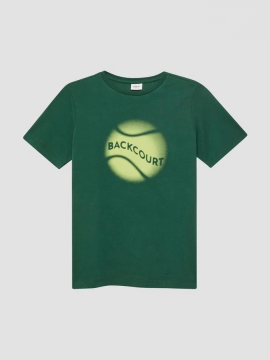Foto van product T-shirt met print op voorzijde s.Oliver groen