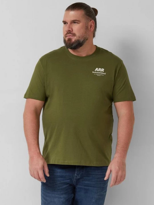 Foto van product T-shirt met print op voorzijde s.Oliver olijfgroen