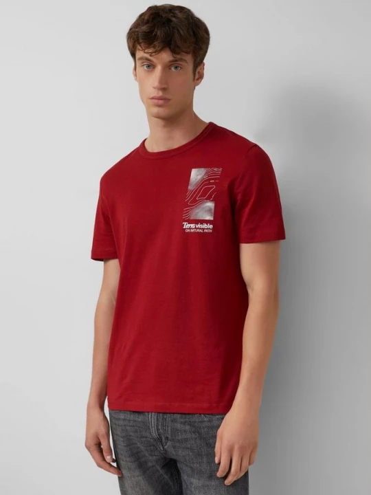 Foto van product T-shirt met print op voorzijde s.Oliver rood