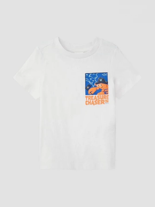 Foto van product T-shirt met print op voorzijde s.Oliver wit