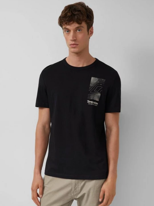 Foto van product T-shirt met print op voorzijde s.Oliver zwart