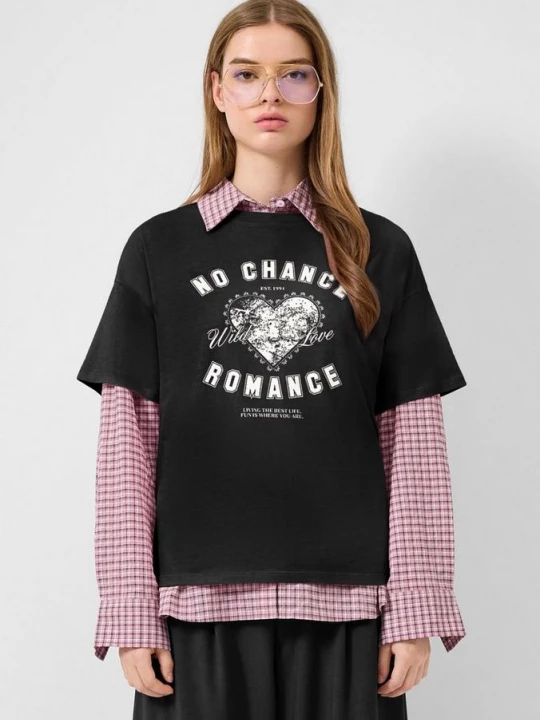 Foto van product T-shirt met print QS
