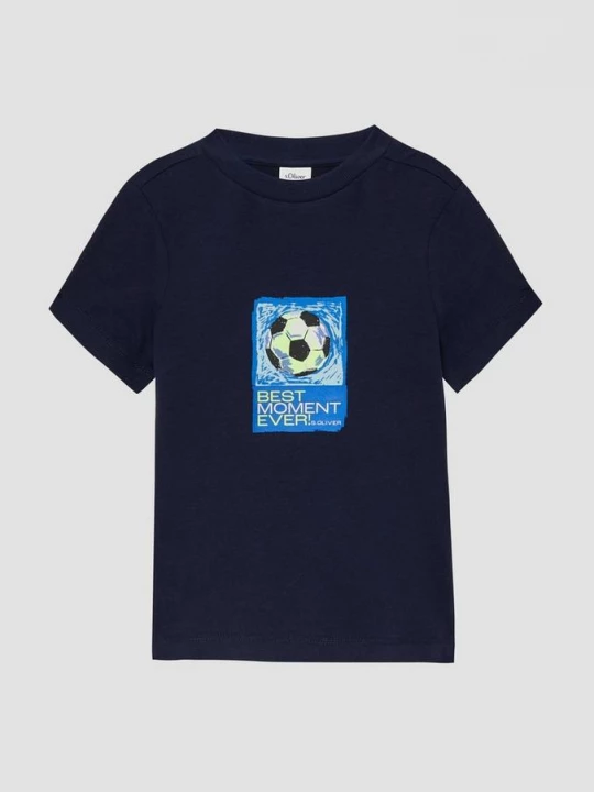 Foto van product T-shirt met print s.Oliver blauw