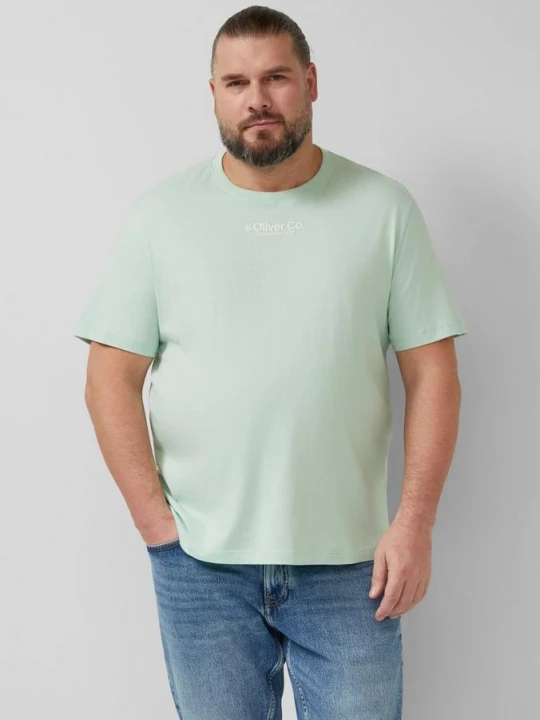 Foto van product T-shirt met ronde hals en logoprint s.Oliver