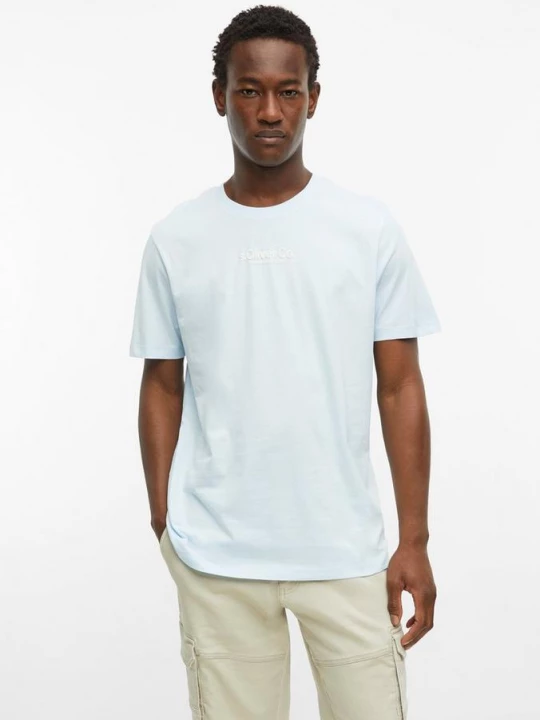 Foto van product T-shirt met ronde hals en logoprint s.Oliver blauw